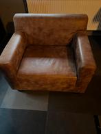 2 Leren stoelen, Huis en Inrichting, Ophalen, Gebruikt, Eén