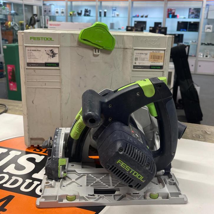 Festool TS 55 REBQ-Plus + 2x Festool geleiderails, Doe-het-zelf en Verbouw, Gereedschap | Zaagmachines, Zo goed als nieuw
