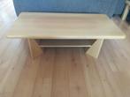 massief blanke eikenhouten salontafel, Gebruikt, 100 tot 150 cm, Eikenhout, Minder dan 50 cm