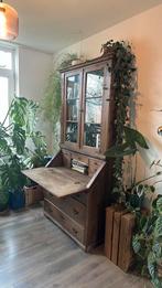 Houten secretaire boekenkast (vintage, antiek), Antiek en Kunst, Antiek | Meubels | Kasten, Ophalen