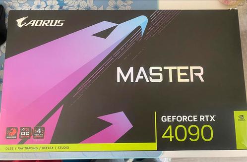 RTX 4090 Gigabyte AORUS MASTER 24G, Computers en Software, Videokaarten, Zo goed als nieuw, Nvidia, PCI-Express 4.0, GDDR6, Ophalen of Verzenden