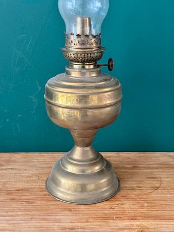 Olie lamp koper 50 cm hoog beschikbaar voor biedingen