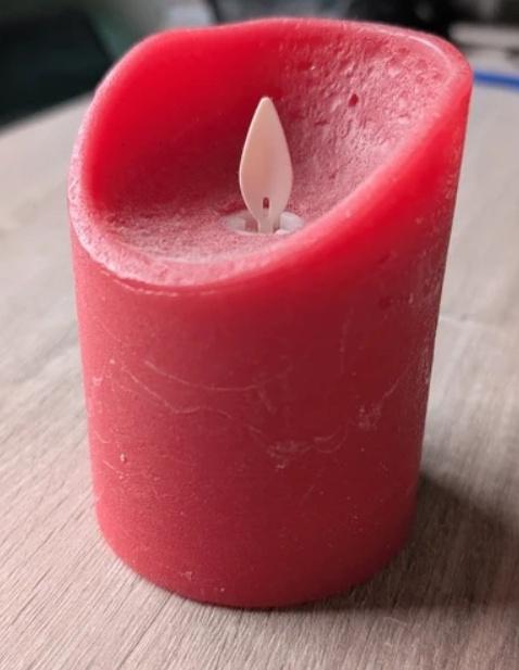 Elektrische kaars, Kunststof, Verzenden, Zo goed als nieuw, Kaars