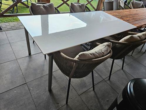 Eettafel of bureau 100x200cm hoogglans wit, Huis en Inrichting, Tafels | Eettafels, Gebruikt, 50 tot 100 cm, 150 tot 200 cm, Vijf personen of meer
