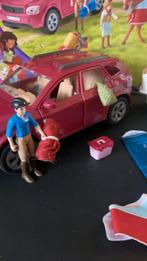 Schleich auto met trailer en toebehoren, Ophalen of Verzenden, Zo goed als nieuw