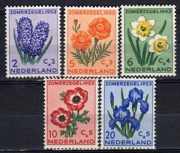 Nvph 602-606 zomerzegels 1953 postfris beschikbaar voor biedingen