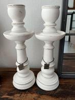 Riviera maison kandelaars 2 stuks, Ophalen of Verzenden, Zo goed als nieuw, Overige materialen, Minder dan 25 cm