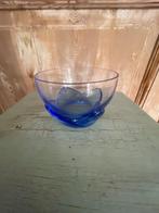 Blauw glazen schaaltje bakje van glas. Lotusbloem. NIEUW., Antiek en Kunst, Antiek | Glas en Kristal, Ophalen of Verzenden