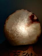 Agaat met bergkristal lamp, Ophalen of Verzenden, Mineraal