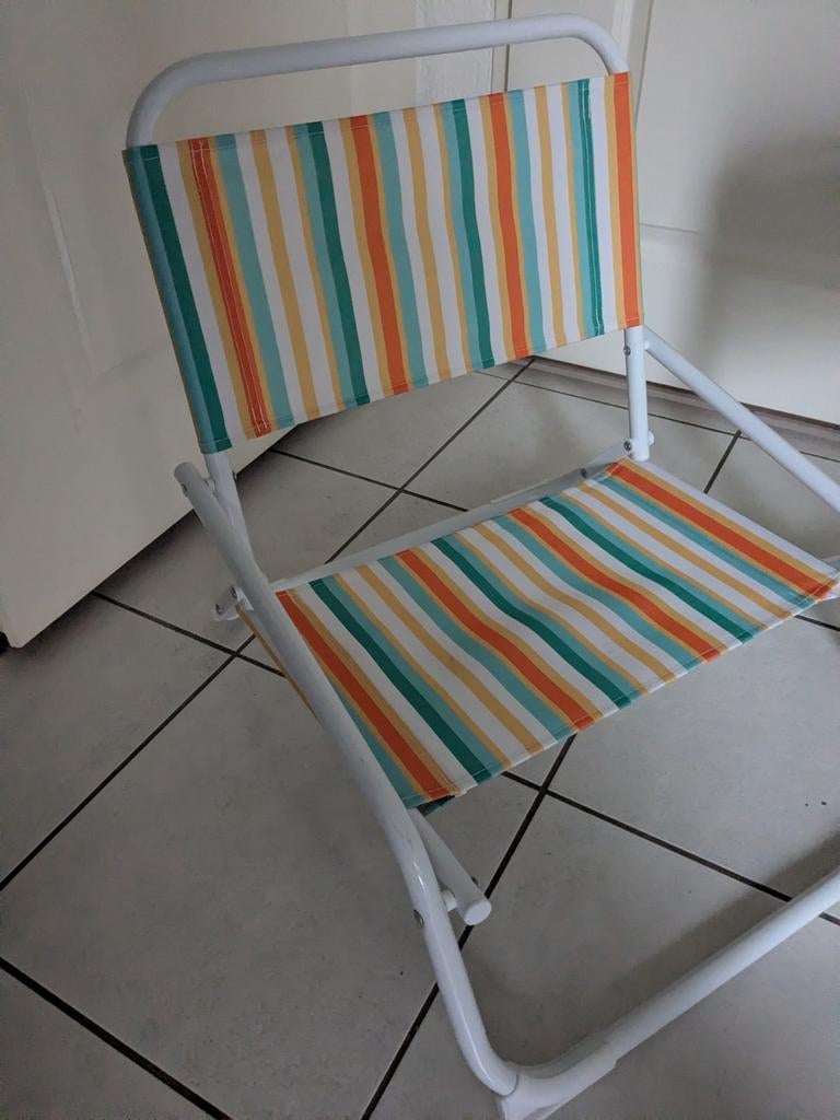 Strandstoeltjes 2 x, Caravans en Kamperen, Kampeermeubelen, Ophalen of Verzenden, Campingstoel