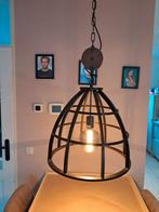 Industriële hanglamp met katrol, 50 tot 75 cm, Ophalen of Verzenden, Zo goed als nieuw, Metaal