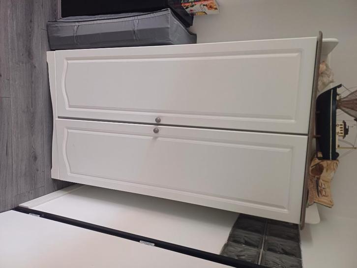 Witte opbergkast / kledingkast met dubbele deuren, Huis en Inrichting, Kasten | Kledingkasten, Gebruikt, 150 tot 200 cm, 50 tot 100 cm