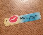 Sticker I Love Mick Jagger, kus, mondje 11,5cm, Ophalen of Verzenden, Zo goed als nieuw