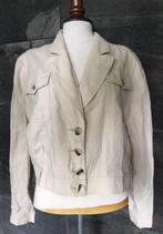 HS Düsseldorf fashion linnen katoenen beige jasje Safari, Maat 38/40 (M), Beige, Ophalen of Verzenden, Zo goed als nieuw