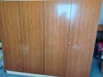 Vintage  Teakhouten  kast  Kledingkast  jaren 60, Ophalen, Gebruikt, 150 tot 200 cm, 150 tot 200 cm