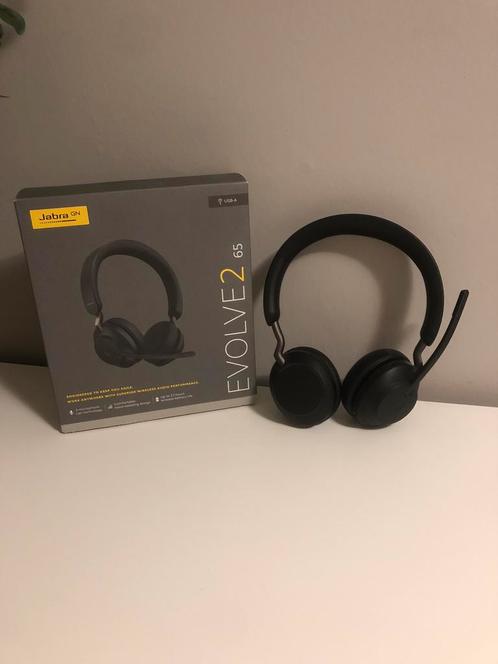 Jabra Evolve2 65, Audio, Tv en Foto, Koptelefoons, Nieuw, Op oor (supra aural), Overige merken, Draadloos, Bluetooth, Ophalen of Verzenden
