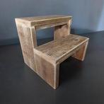 Trapje/krukje opstapje steigerhout, Ophalen of Verzenden, Nieuw, Hout