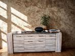Dressoir eiken grijs-marmer, Huis en Inrichting, Kasten | Dressoirs, Ophalen