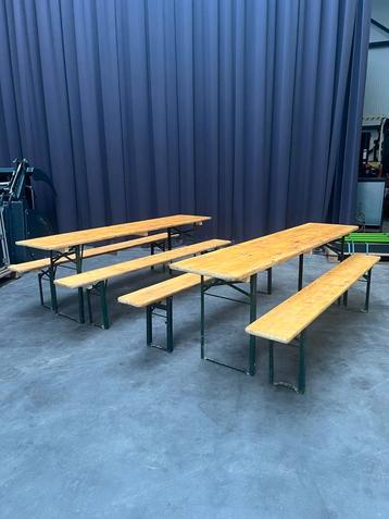 Bierbanken en tafels te huur beschikbaar voor biedingen