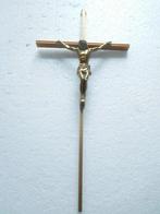 messing kruisbeeld 26 x 12 cm, Verzamelen, Ophalen of Verzenden, Gebruikt