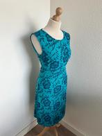 King Louie maat L turquoise blauwe rozen jurk 2624, Blauw, Maat 42/44 (L), Ophalen of Verzenden, Zo goed als nieuw