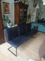 Lederen eetbank - Industrieel design, Huis en Inrichting, Ophalen, Gebruikt, Minder dan 75 cm, 150 tot 200 cm