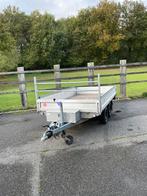 Böckmann dubbelasser plateauwagen – 2700 kg – geremd, Auto diversen, Aanhangers en Bagagewagens, Ophalen, Gebruikt
