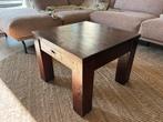 Teak salontafel 60x60x45 (lxbxh), Huis en Inrichting, Tafels | Salontafels, Ophalen, Gebruikt, 100 tot 150 cm, Teakhout
