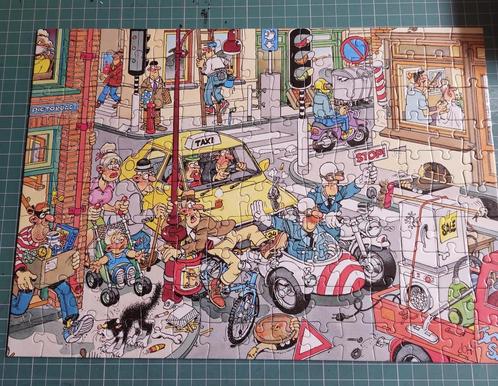 Opzij van Jan van Haasteren, Hobby en Vrije tijd, Denksport en Puzzels, Zo goed als nieuw, Legpuzzel, Minder dan 500 stukjes, Verzenden