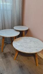 Marmeren tafeltjes merk Zuiver, Ophalen, Rond, Minder dan 55 cm, Minder dan 45 cm