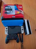 Nintendo Switch Oled, Spelcomputers en Games, Spelcomputers | Nintendo DS, Ophalen, Met games, Overige modellen, Wit