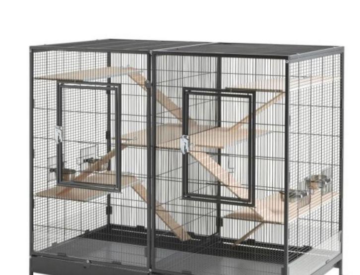 Kooi volière / 2delig, Dieren en Toebehoren, Vogels | Hokken en Kooien, Gebruikt, Volière, Aluminium, Ophalen