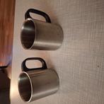 Rvs dubbelwandige bekers, Huis en Inrichting, Keuken | Servies, Overige materialen, Overige typen, Ophalen of Verzenden, Zo goed als nieuw