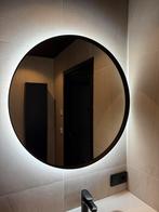 INK Spiegel 80x80 Rond - STAAL - LED - ZWART  -NIEUW, Huis en Inrichting, Woonaccessoires | Spiegels, Rond, Nieuw, Ophalen of Verzenden