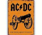 AC DC metalen bord 20x30, Verzamelen, Muziek, Artiesten en Beroemdheden, Nieuw, Ophalen of Verzenden, Poster, Artwork of Schilderij