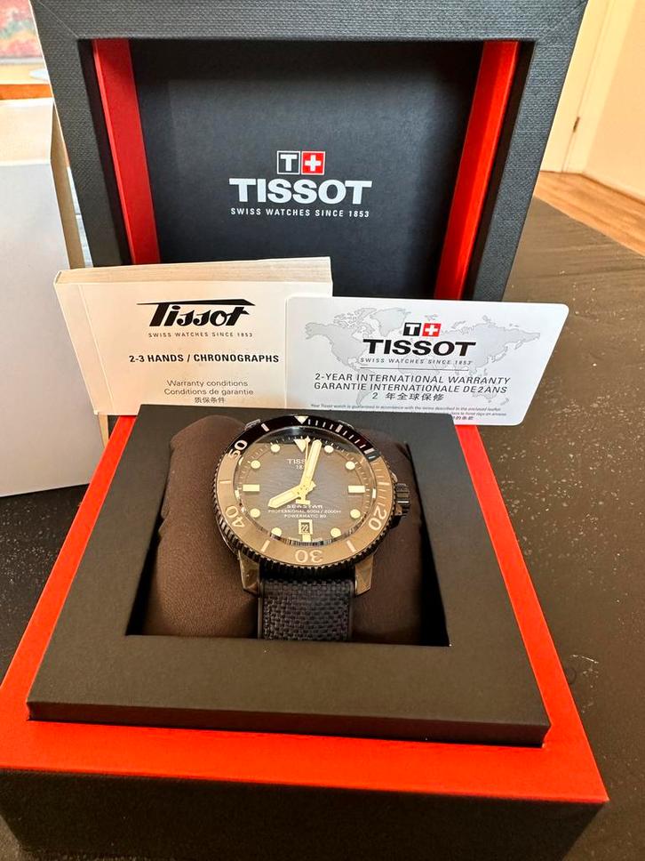 Tissot Seastar 2000 - Duikerhorloge, Sieraden, Tassen en Uiterlijk, Horloges | Heren, Zo goed als nieuw, Polshorloge, Staal, Overige materialen