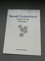 Suzuki violin school deel 3, Muziek en Instrumenten, Viool of Altviool, Les of Cursus, Ophalen of Verzenden, Zo goed als nieuw