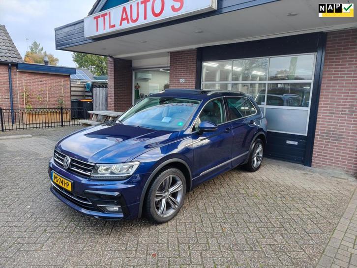 Volkswagen Tiguan 2.0 TSI 4Motion Highline R Line, Trekhaak,, Auto's, Volkswagen, Bedrijf, Te koop, Tiguan, 360° camera, 4x4, ABS