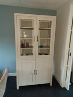 Geverfde Kast met Glazen Deuren, Huis en Inrichting, Ophalen, 100 tot 150 cm, Landelijk, 25 tot 50 cm