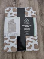 Prachtig nieuw flanel dekbedovertrek beige wit, eenpersoons., Eenpersoons, Dekbedovertrek, Nieuw, Ophalen of Verzenden