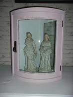 Antiek vitrinekastje bolglas, hoekkastje, Antiek en Kunst, Ophalen