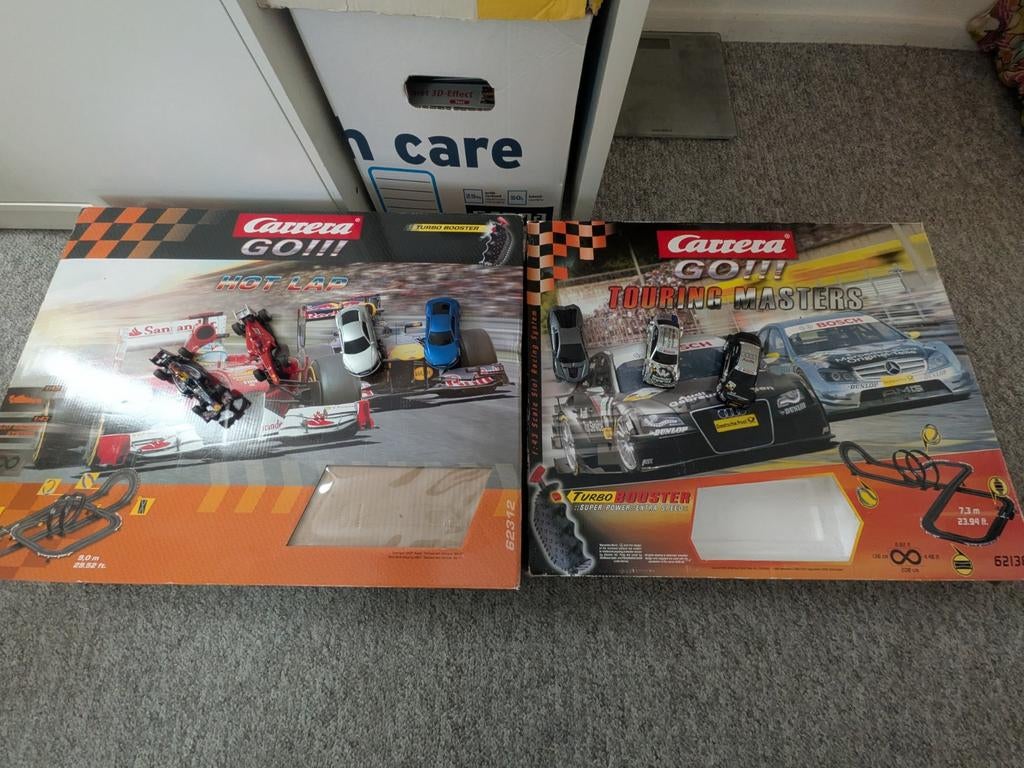 Carrera Racebanen met Extra Auto's, Ophalen, Carrera, Elektrisch, Met looping