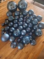 56 delig antiek blauwe kerstballen, Diversen, Kerst, Ophalen of Verzenden, Zo goed als nieuw
