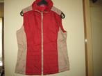 Rood/beige bodywarmer, M, Fishbone, Kleding | Dames, Ophalen of Verzenden, Zo goed als nieuw, Maat 38/40 (M), Overige kleuren
