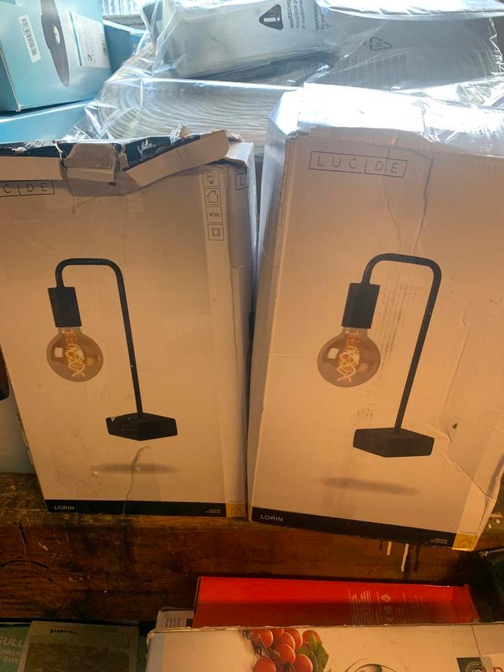 Lucide Lorin Tafellamp - Nieuw in doos, Huis en Inrichting, Lampen | Tafellampen, Nieuw, 50 tot 75 cm, Metaal, Ophalen of Verzenden