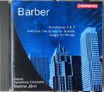 Barber | Symphonies/Adagio | Järvi, Ophalen of Verzenden, Modernisme tot heden, Gebruikt, Orkest of Ballet