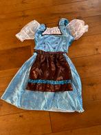 Oktoberfest Blauwe Dirndl kleed met bruin schort jurkje, Ophalen of Verzenden, Zo goed als nieuw, Overige thema's