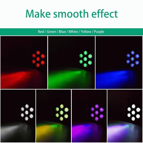 DJLicht 70W RGB en Strobo Led Par 7x10 met afstandsbediening, Geluidgestuurd, ., Nieuw, Ophalen of Verzenden