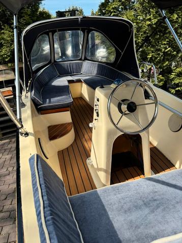 Nette Compas 470 + 8pk Yamaha Buiskap Bimini Teak luxe sloep beschikbaar voor biedingen