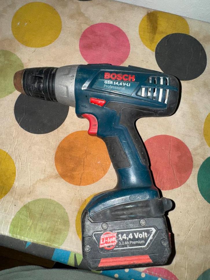 Bosch GSR 14,4 V-LI Schroefmachine + Accu, Doe-het-zelf en Verbouw, Gereedschap | Boormachines, Gebruikt, Boor- en Schroefmachine